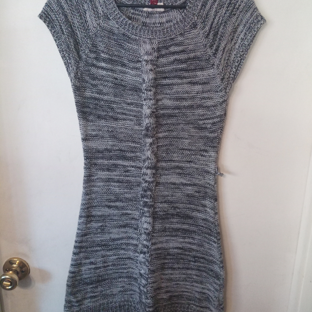 LEI Black and Grey Knit Dress